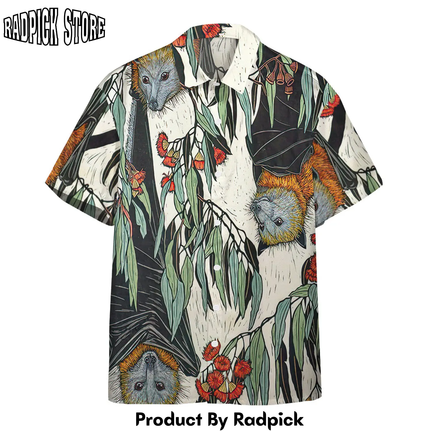 Radpick 3d flying fox hawaii shirt rp292809